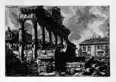 Avazo del tempio della Concordia von Giovanni Battista Piranesi